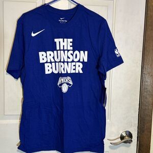 The Brunson Burner Knicks Blue T-shirt Size Medium Nike #223